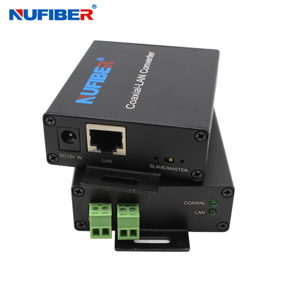 CCTV IP Camera 2 Wire Lan Media Converter , Rj45 To Twisted Pair Ethernet Extender