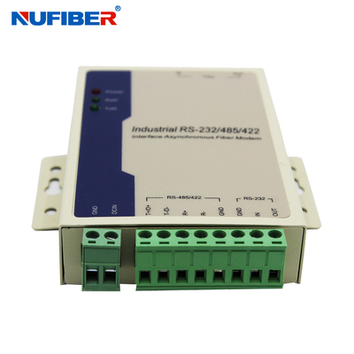 Fiber Modem RS485/422/232 to Fiber Extender Serial to Fiber Optic Converter Duplex ST SM 20km DC24V Power Supply
