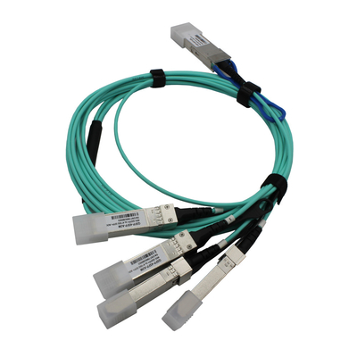QSFP To 4x10G 40G Sfp+ Aoc Cable 1m 5m With LC Connector
