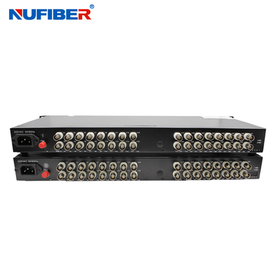 32BNC RS485 Video Audio Data Fiber Media Converter