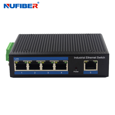 IP40 Din Rail Mount Network Switch Hub 5 Port Gigabit Rj45 UTP